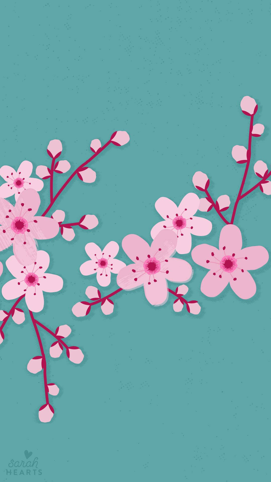 桜の花アート壁紙