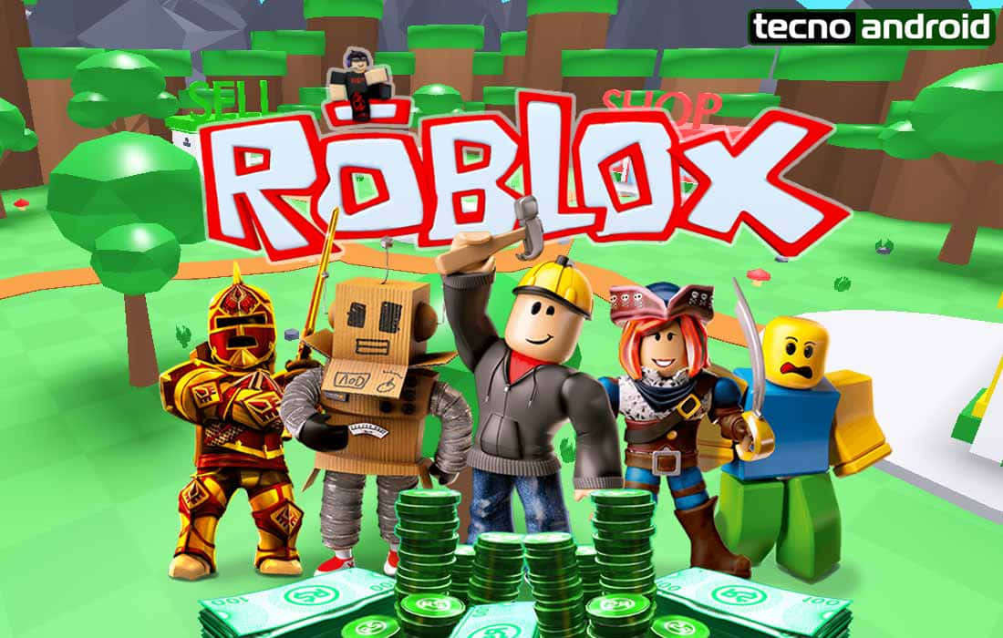 森の中のRobloxアバターたち 壁紙