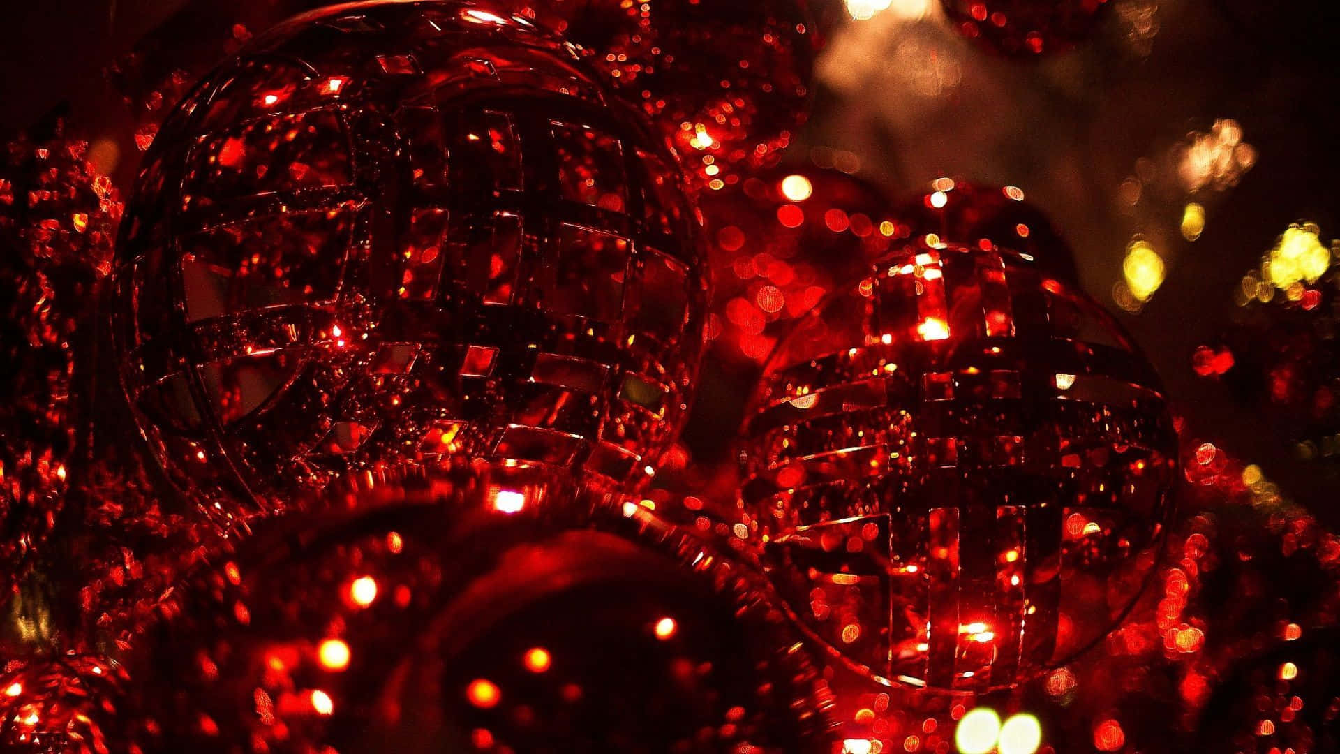 楽しく明るい赤いクリスマスを祝う 壁紙