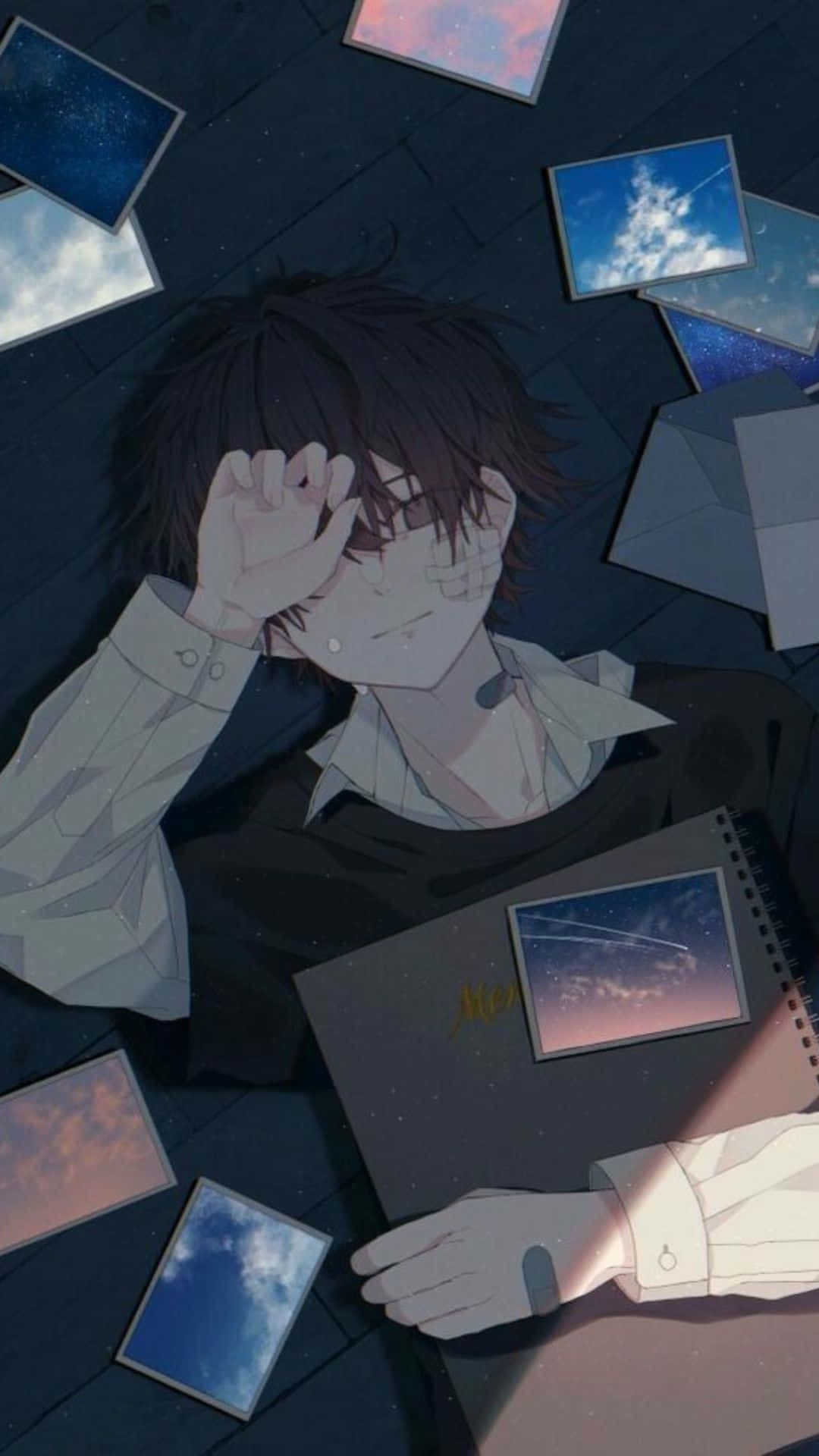 横たわる少年 ダークアート アニメPFP 壁紙