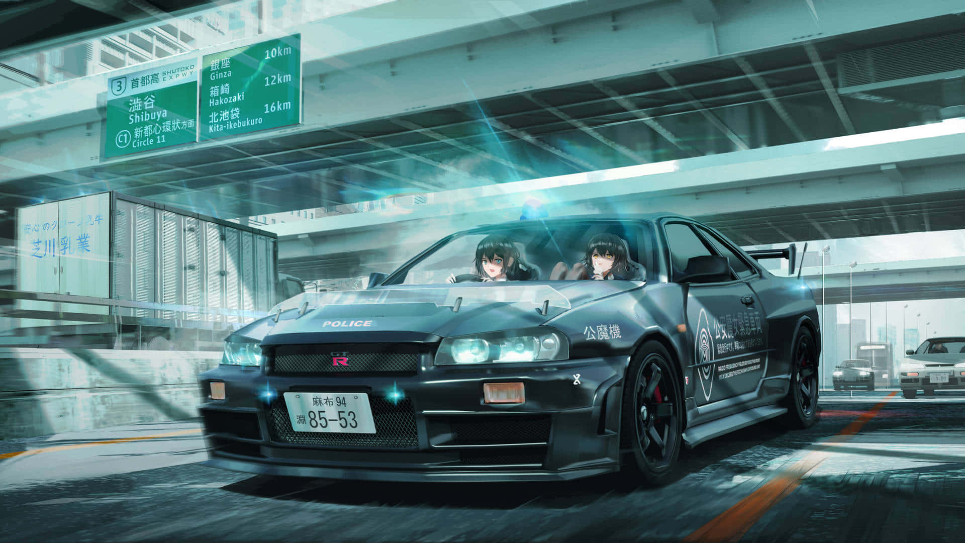 止まらない力 - アニメの車 壁紙