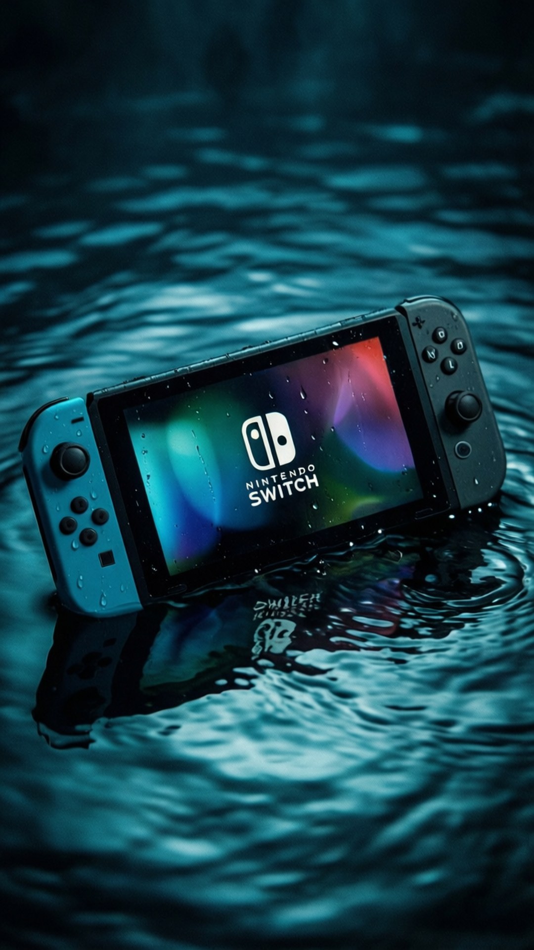水没したスイッチ 壁紙