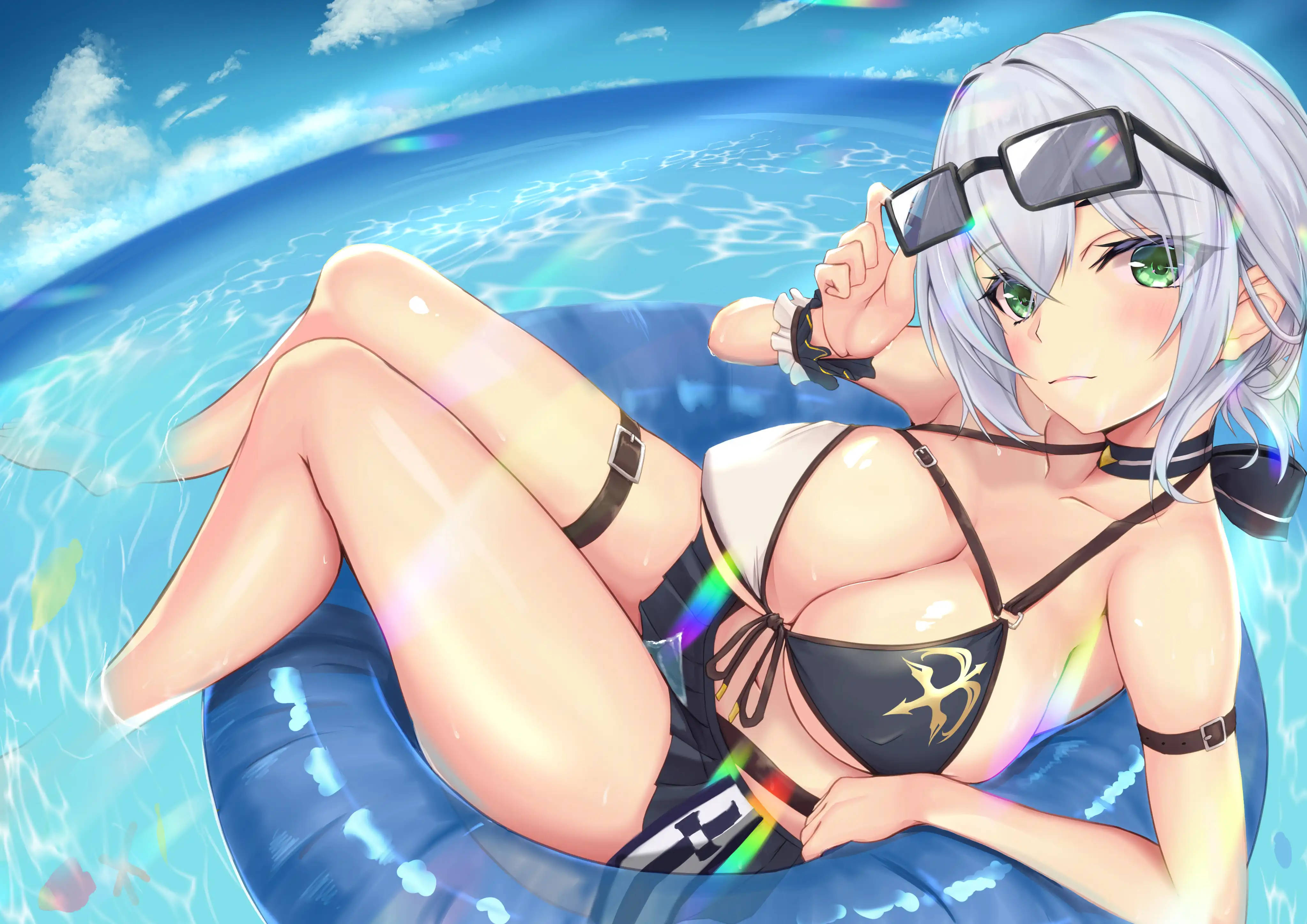 水着の白銀ノエル 壁紙