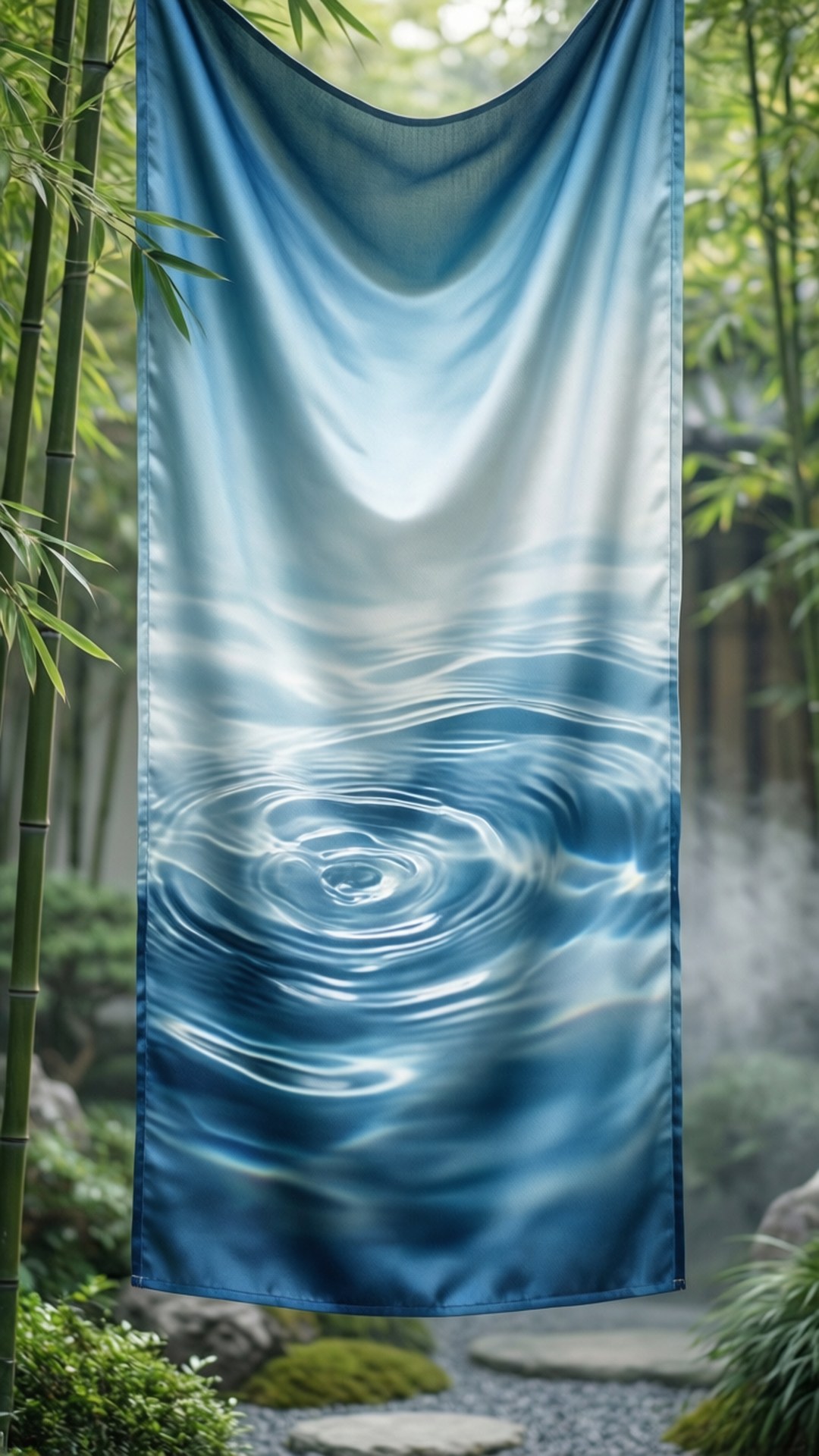 水紋のシルク 壁紙