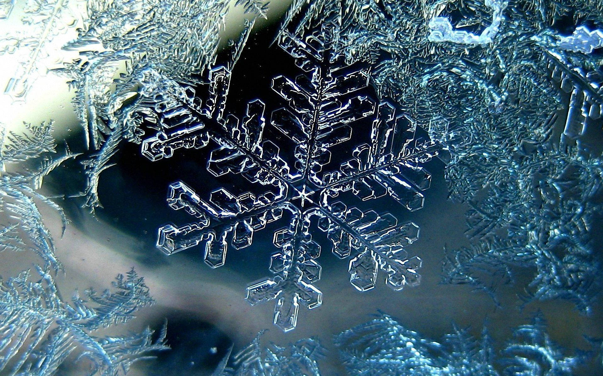 氷の結晶 雪の結晶 壁紙