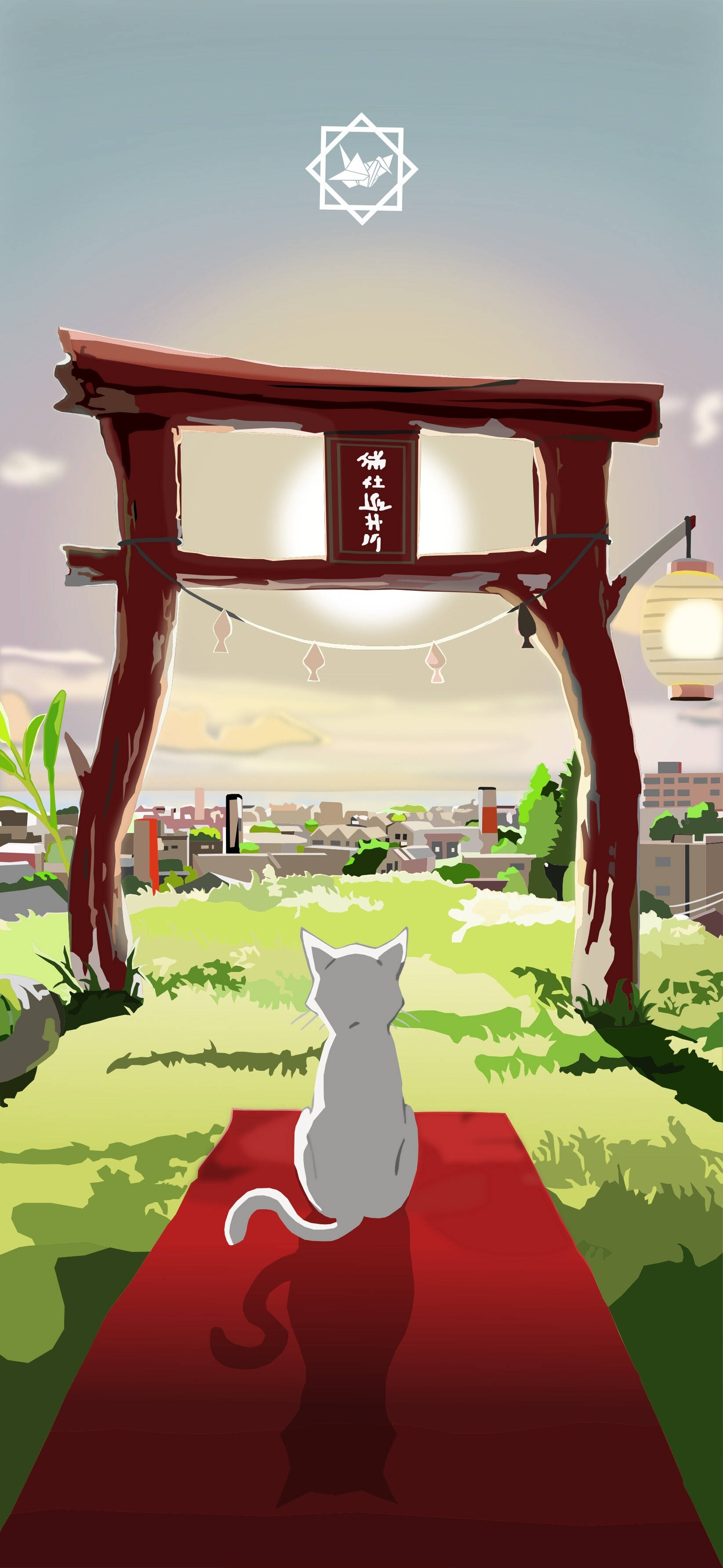 泣きたい私は猫をかぶる 鳥居 壁紙
