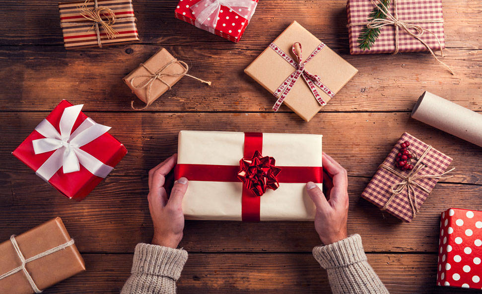 洗練されたクリスマスプレゼント 壁紙