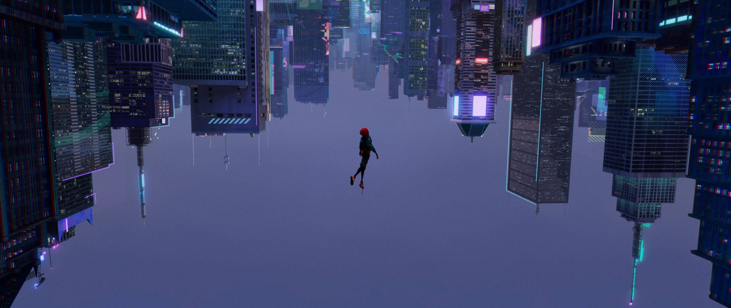 深淵に落下するスパイダーマン 壁紙