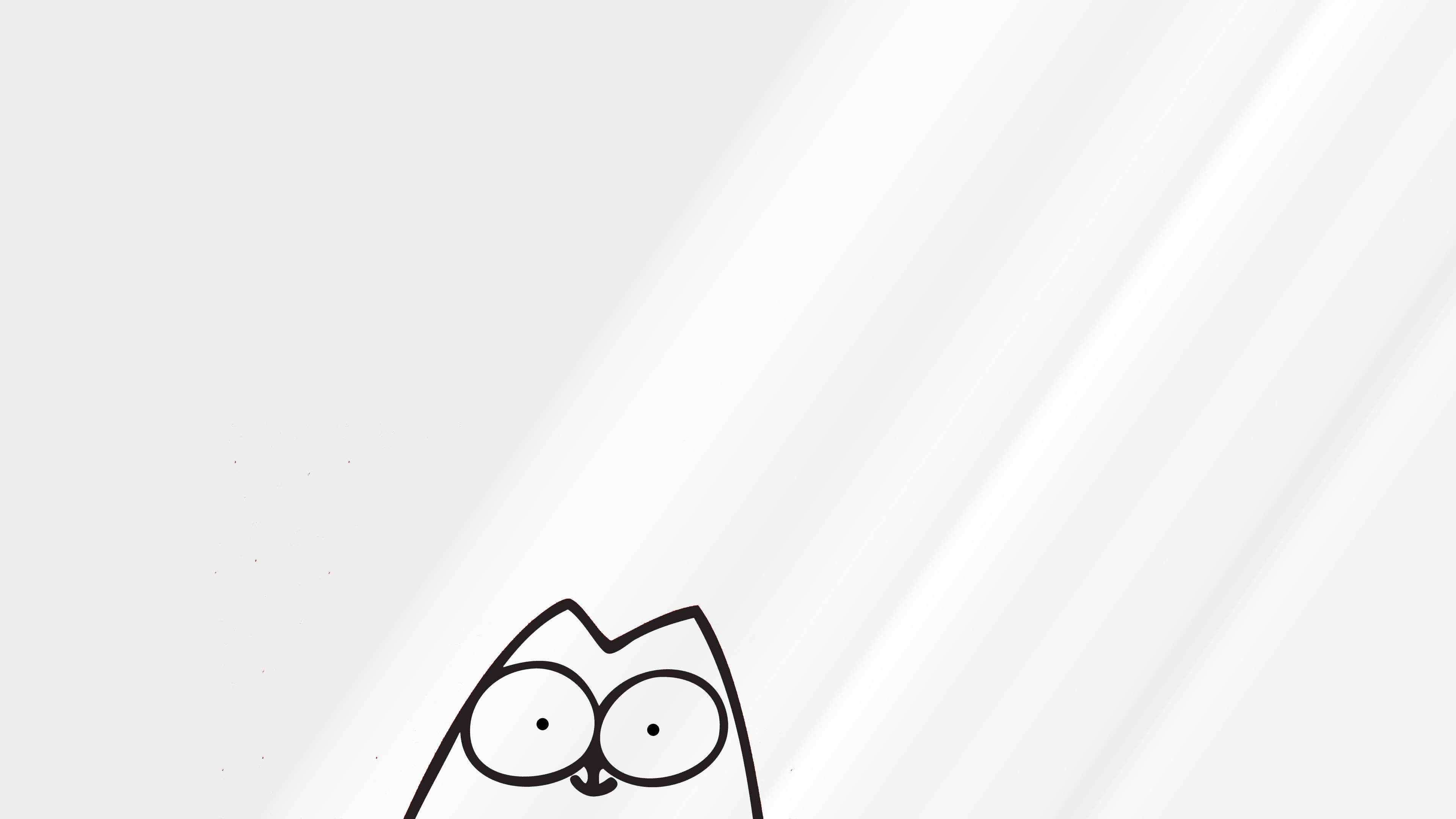 漫画風の猫のイラスト 壁紙