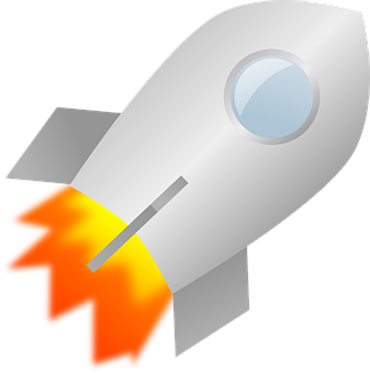 漫画風宇宙ロケット打ち上げ 壁紙