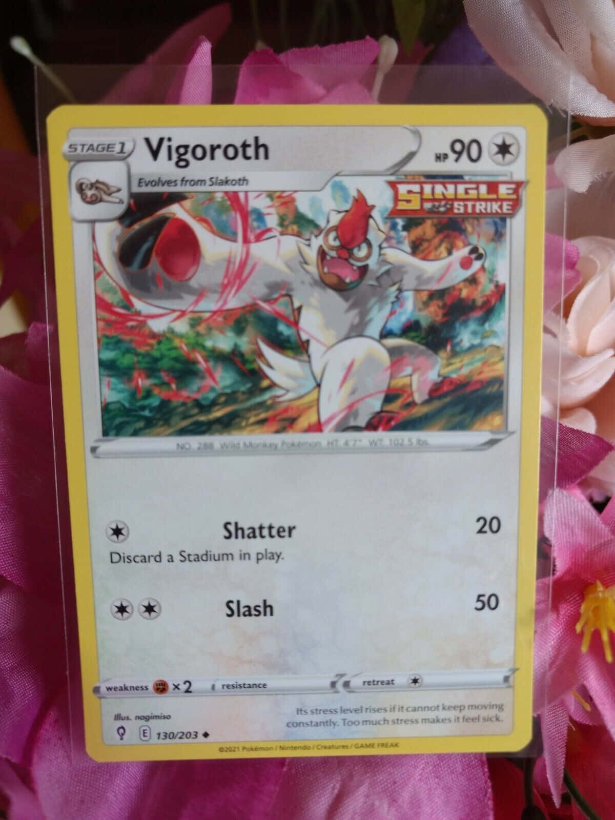 激しいアクションを描いたビゴロスポケモンカード 壁紙