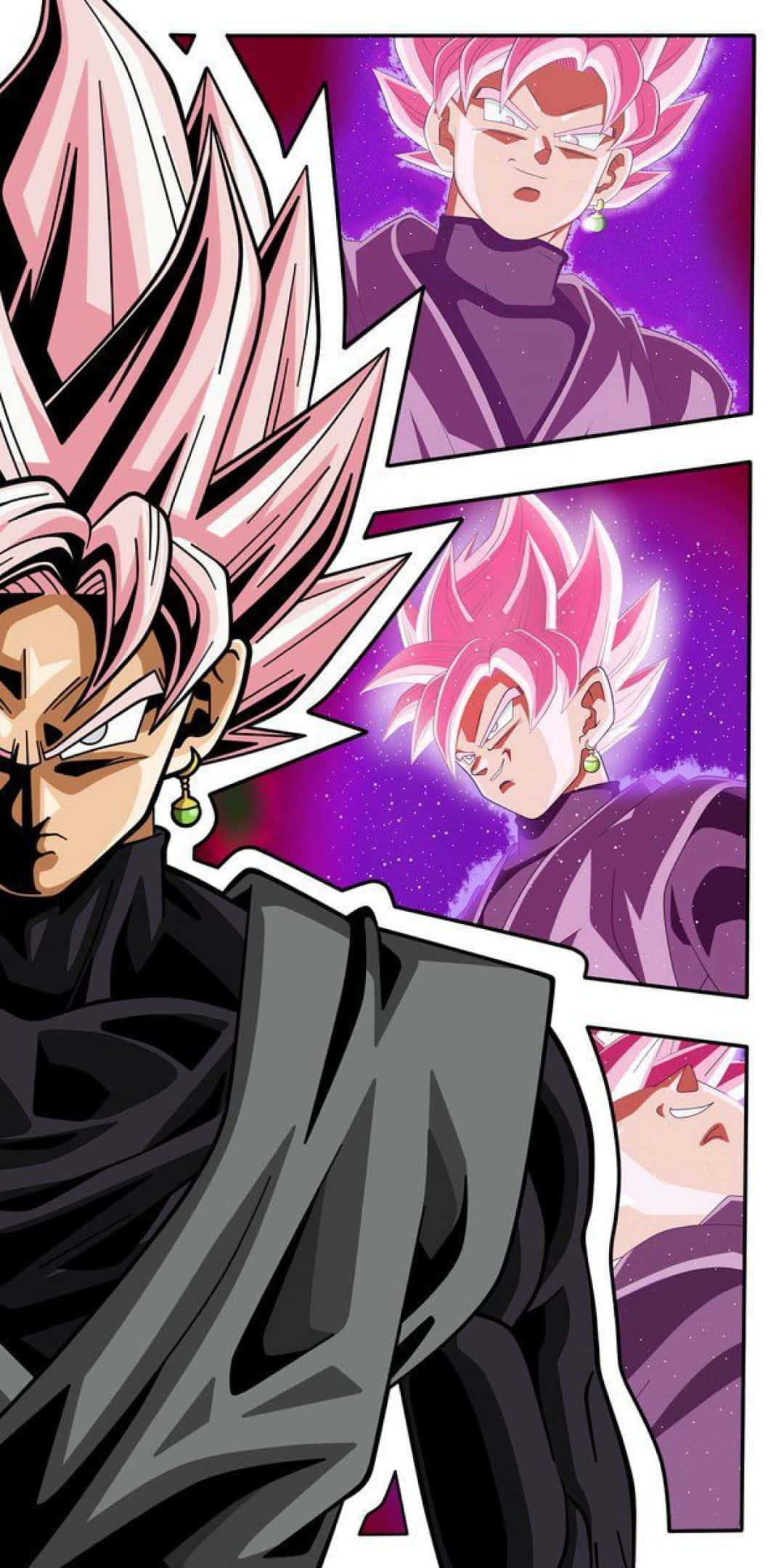 激しいゴクウブラックのアクション 壁紙
