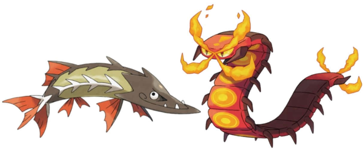 激しいポケモンバトル- バシネタ vs マルヤクデ 壁紙