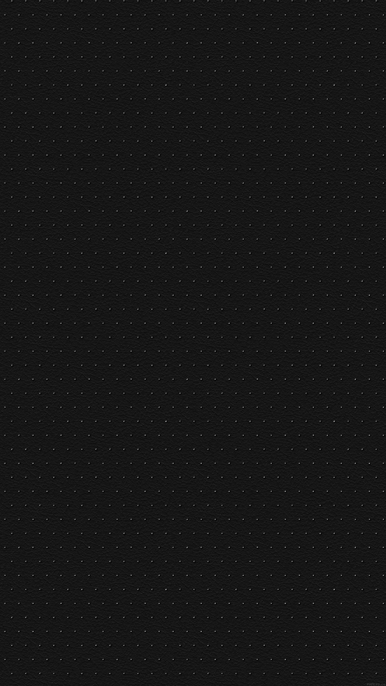 無地の黒いiPhoneにドット 壁紙