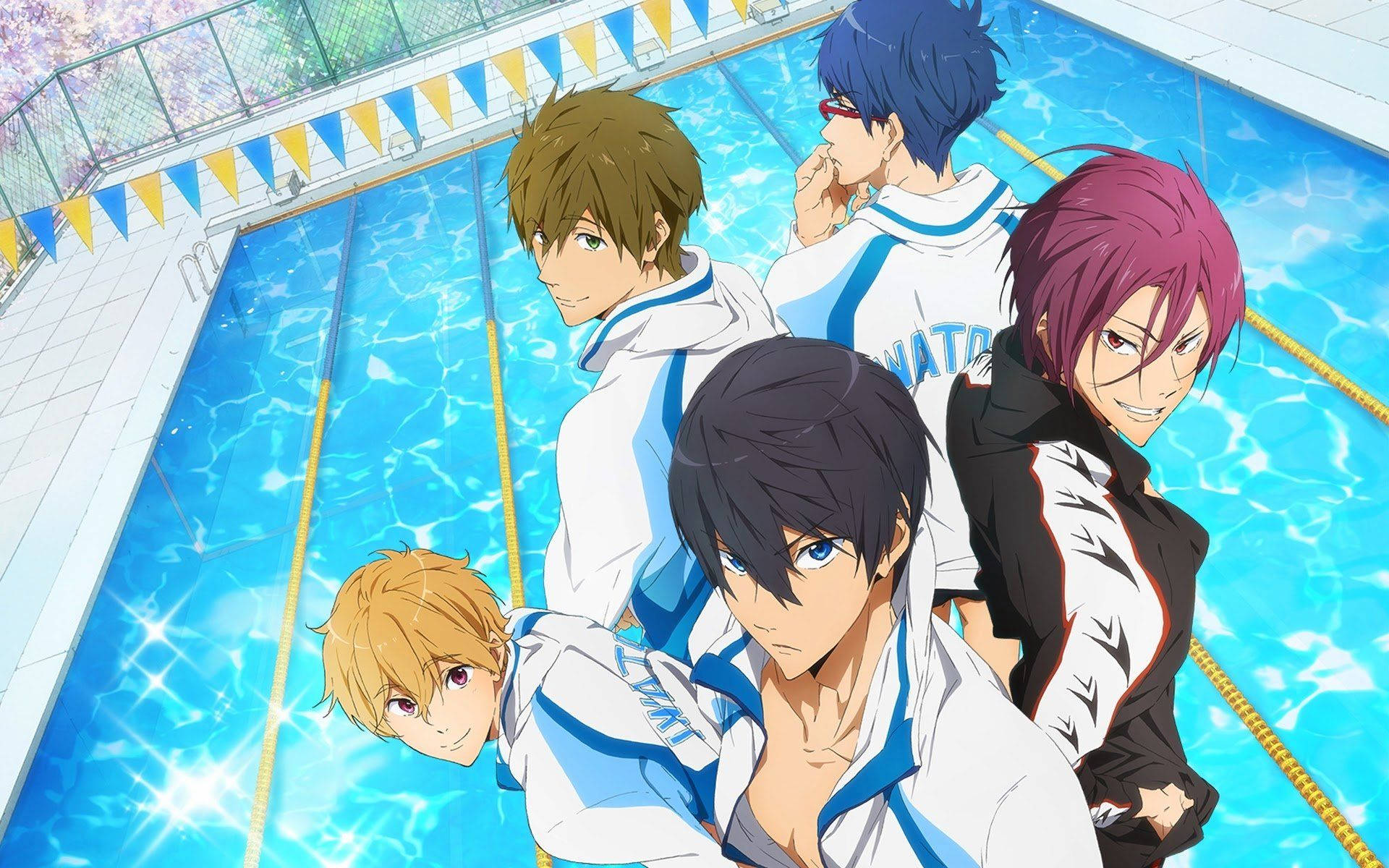 無料アニメ水泳プールのプロフィール画像 壁紙