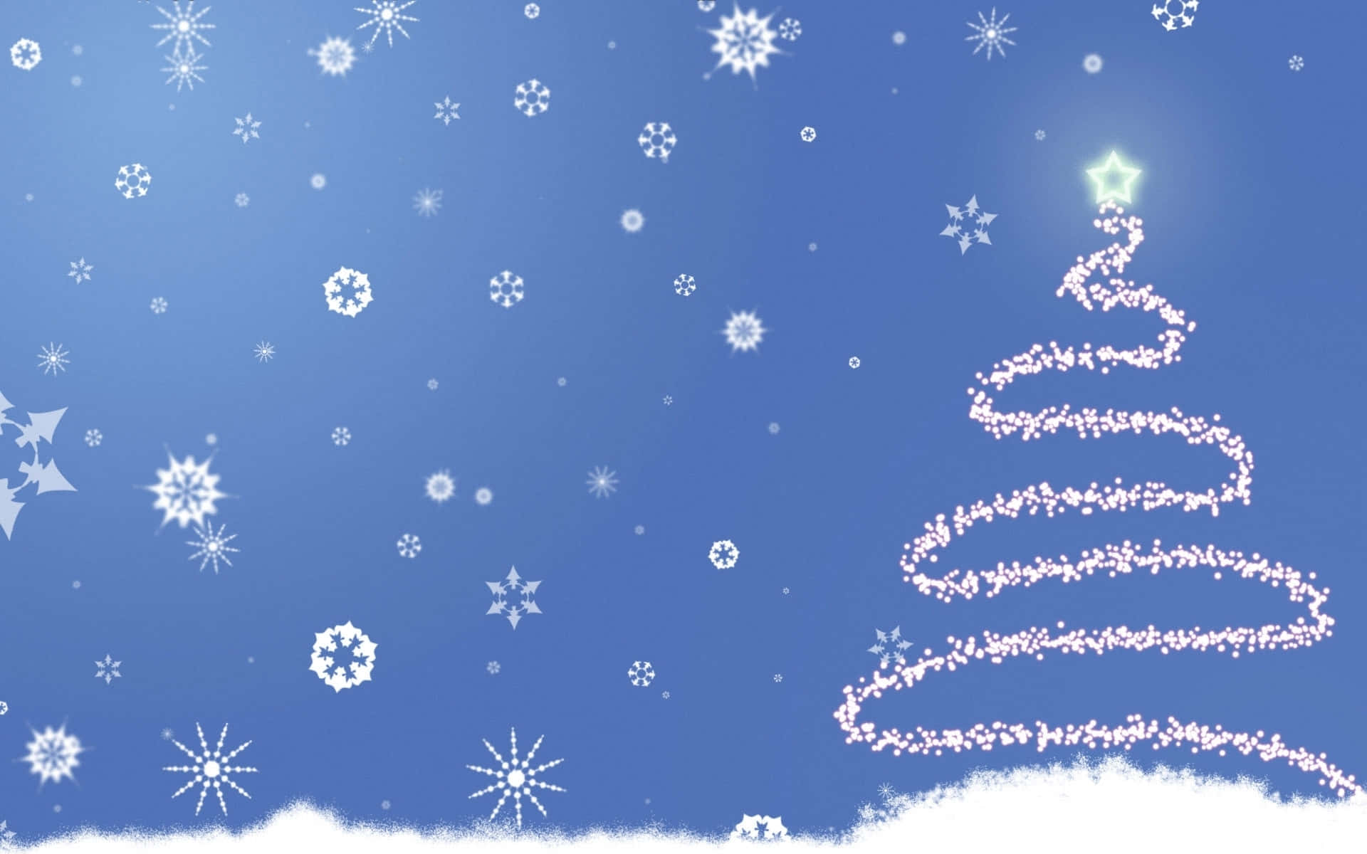 無料クリスマス背景 降る雪 ジグザグのクリスマスツリー 壁紙