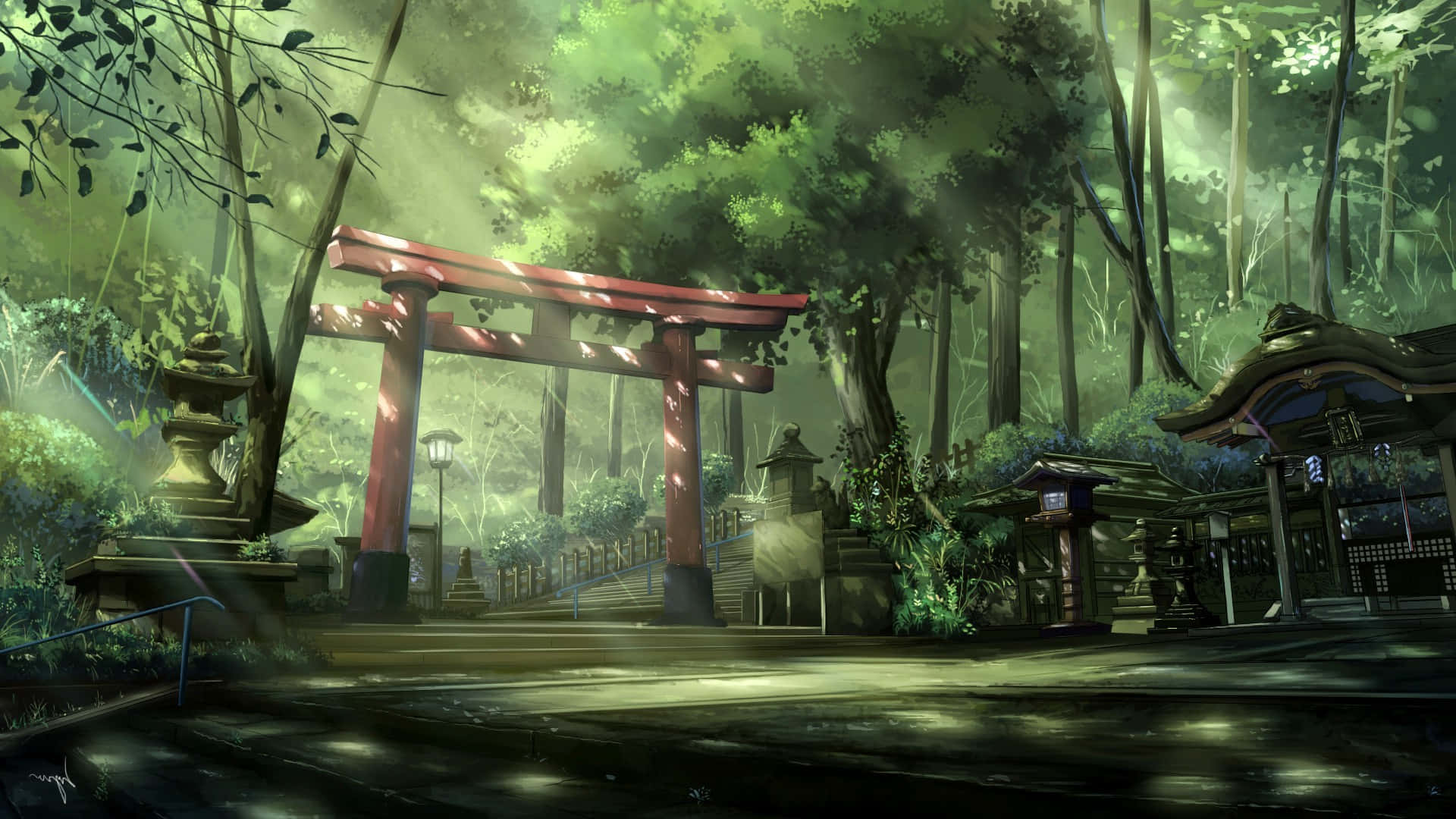 無限の可能性が広がるアニメの風景 壁紙
