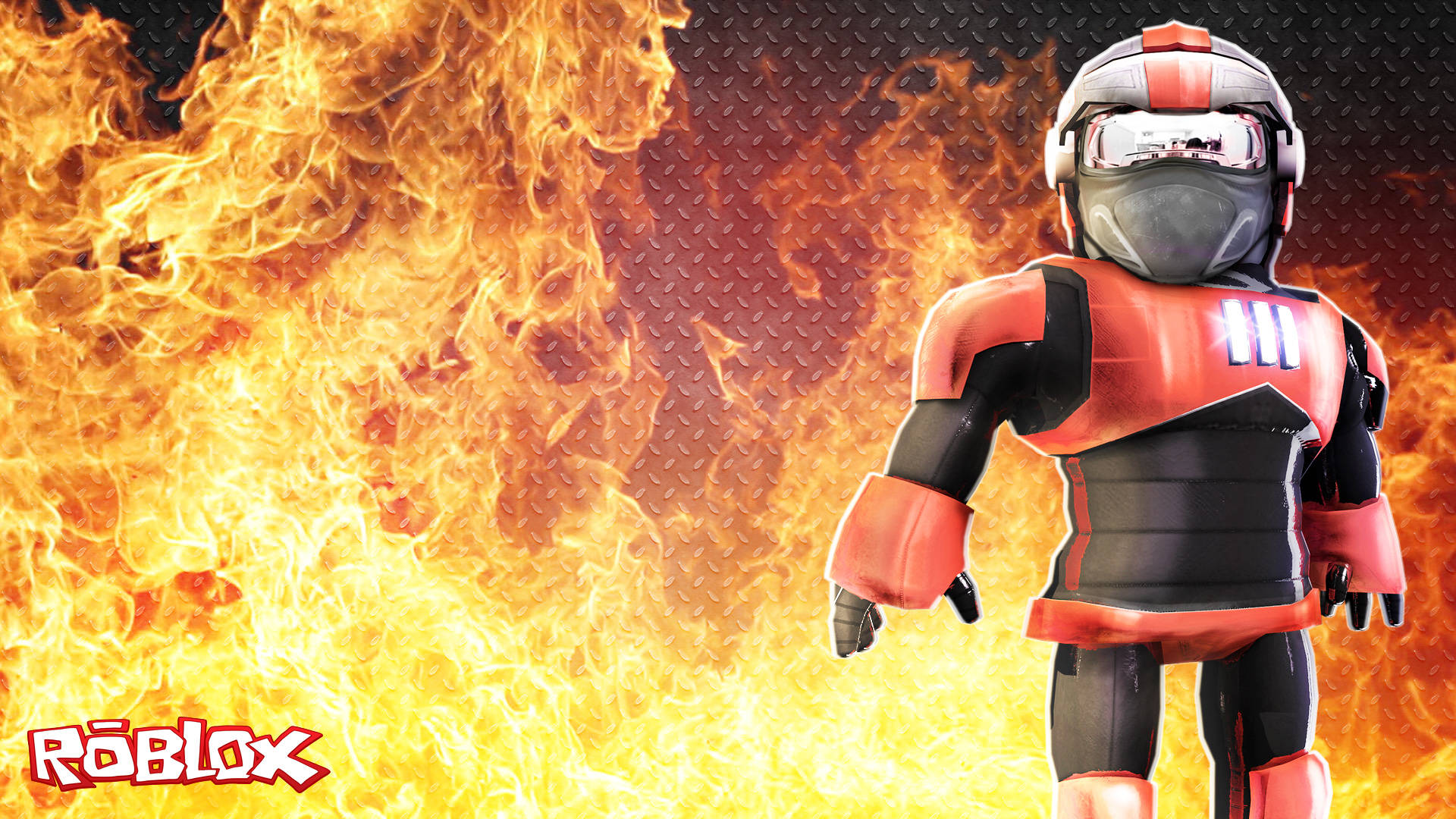 燃えるRobloxアバター 壁紙