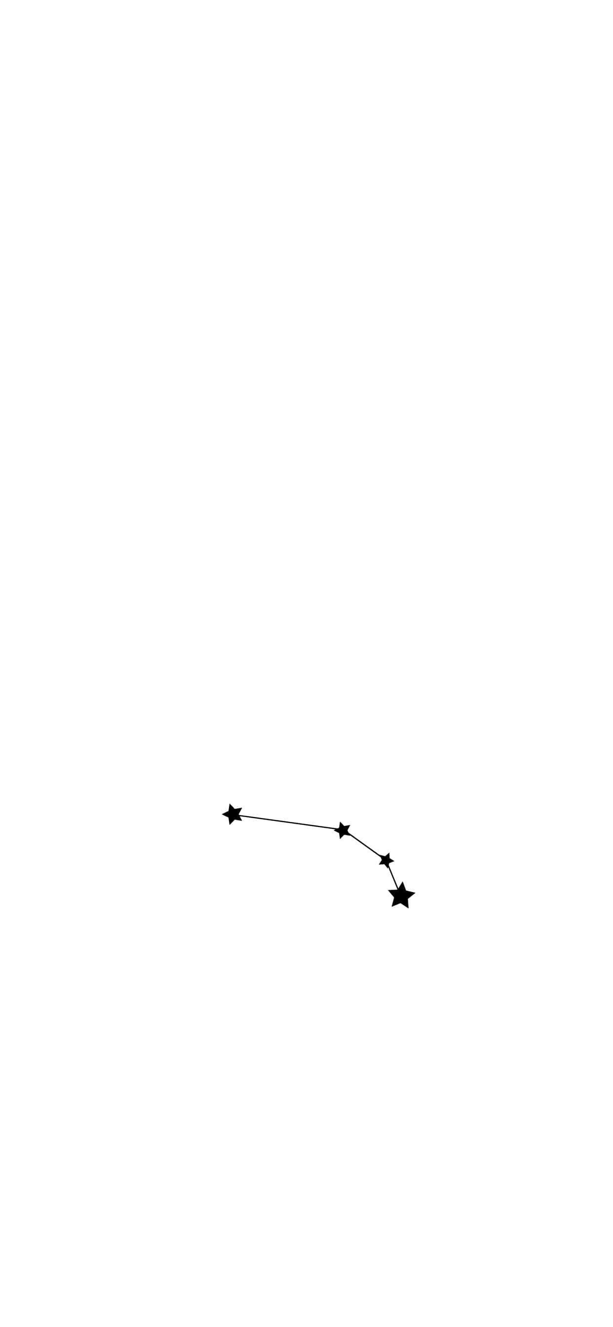 白い背景の牡羊座iPhone星座 壁紙