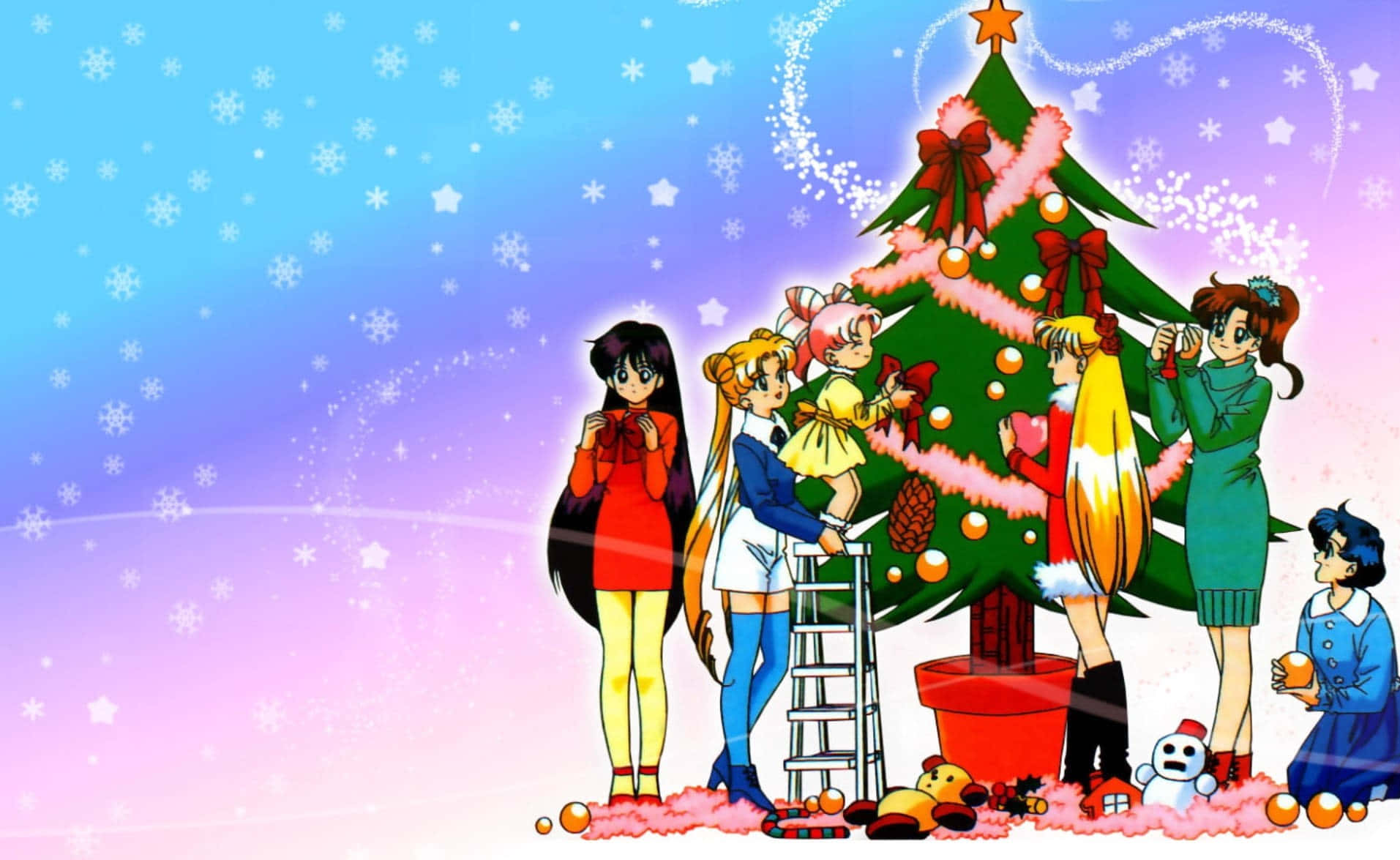 特別なアニメクリスマスでホリデーを祝おう！ 壁紙