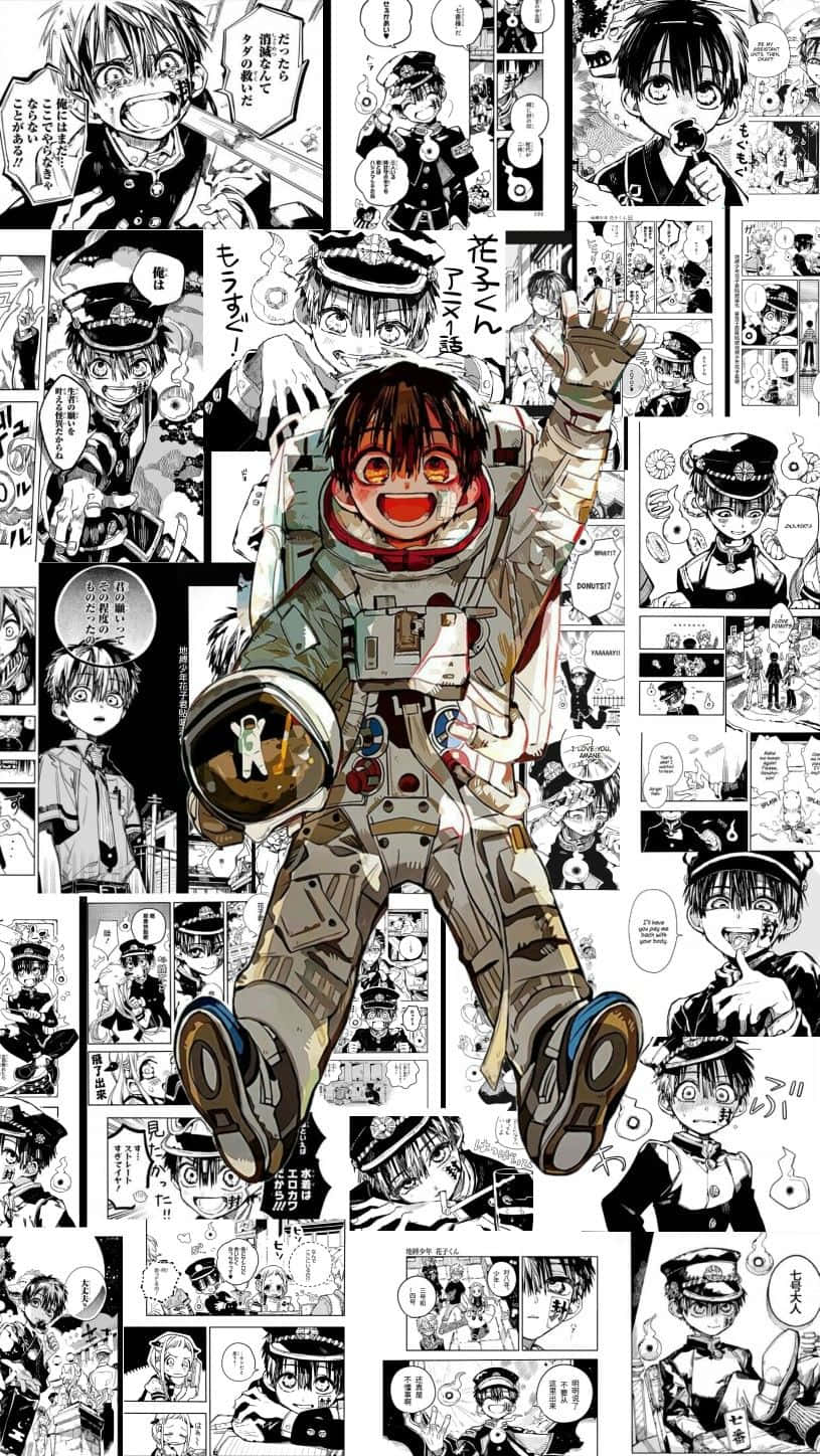 独自の魅力的なカラーパレットで描かれた漫画のコマ 壁紙