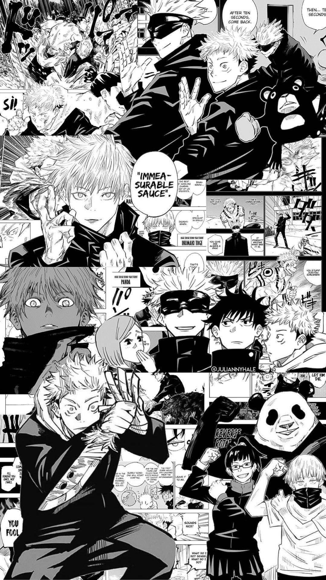 呪術廻戦 白黒漫画壁紙