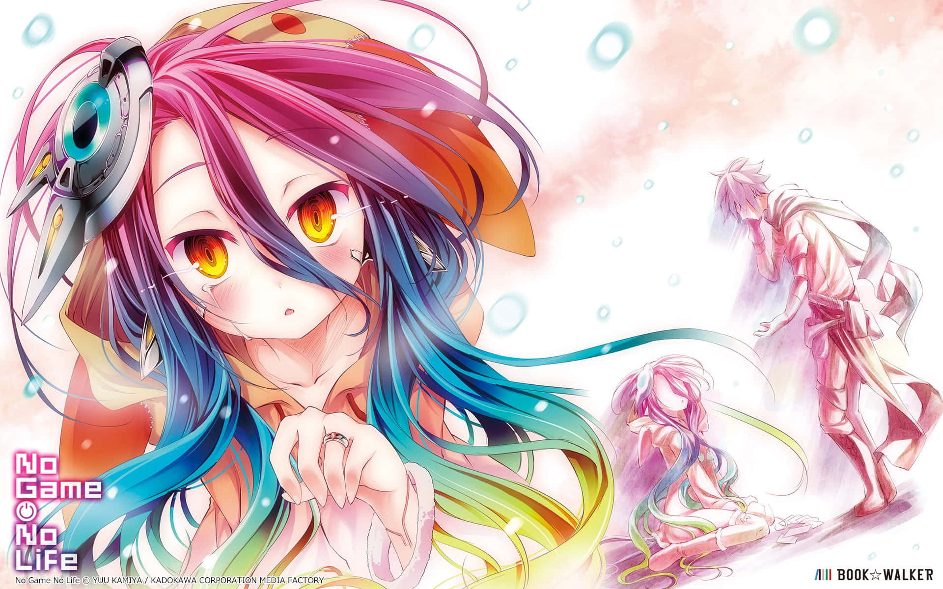 異世界アニメ『ノーゲーム・ノーライフ』の義兄妹ソラとシロは、チェスから麻雀まであらゆるゲームに挑む。 壁紙