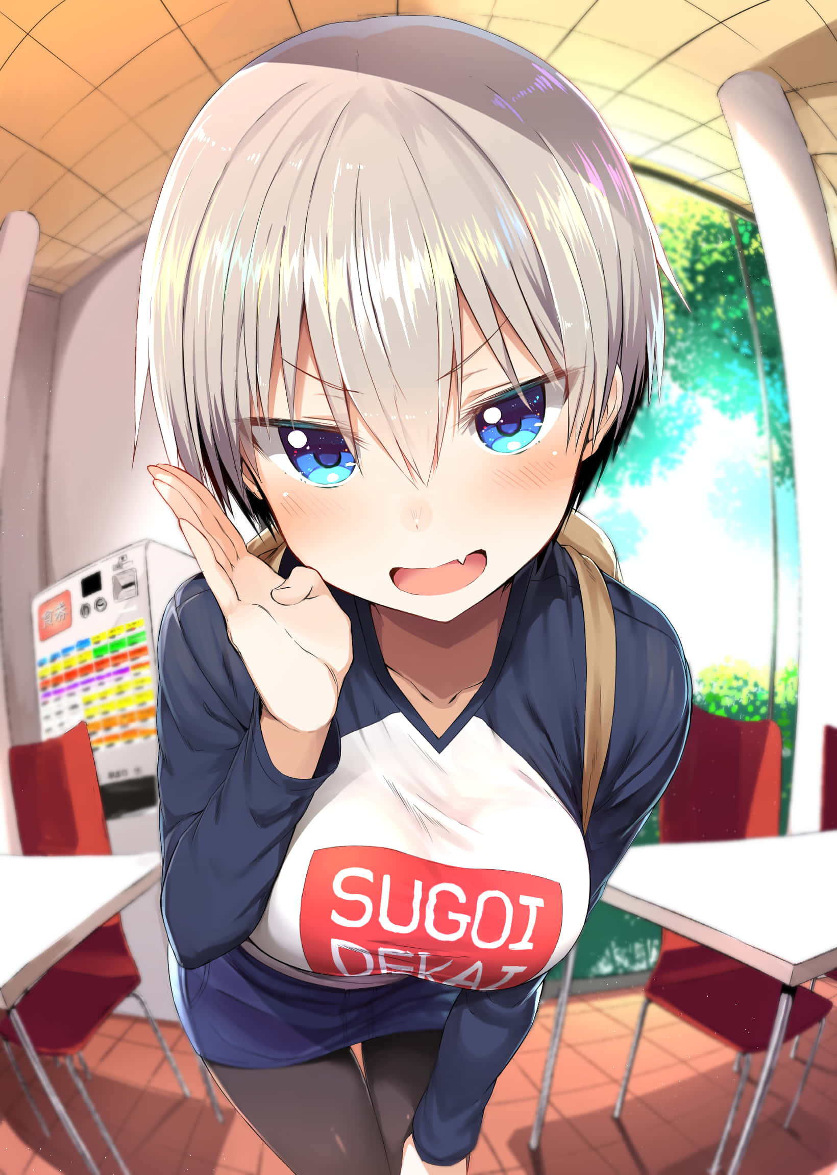 白いシャツとブルージーンズの少女 壁紙