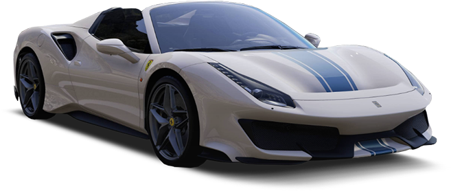 白いフェラーリのコンバーチブルスポーツカー 壁紙