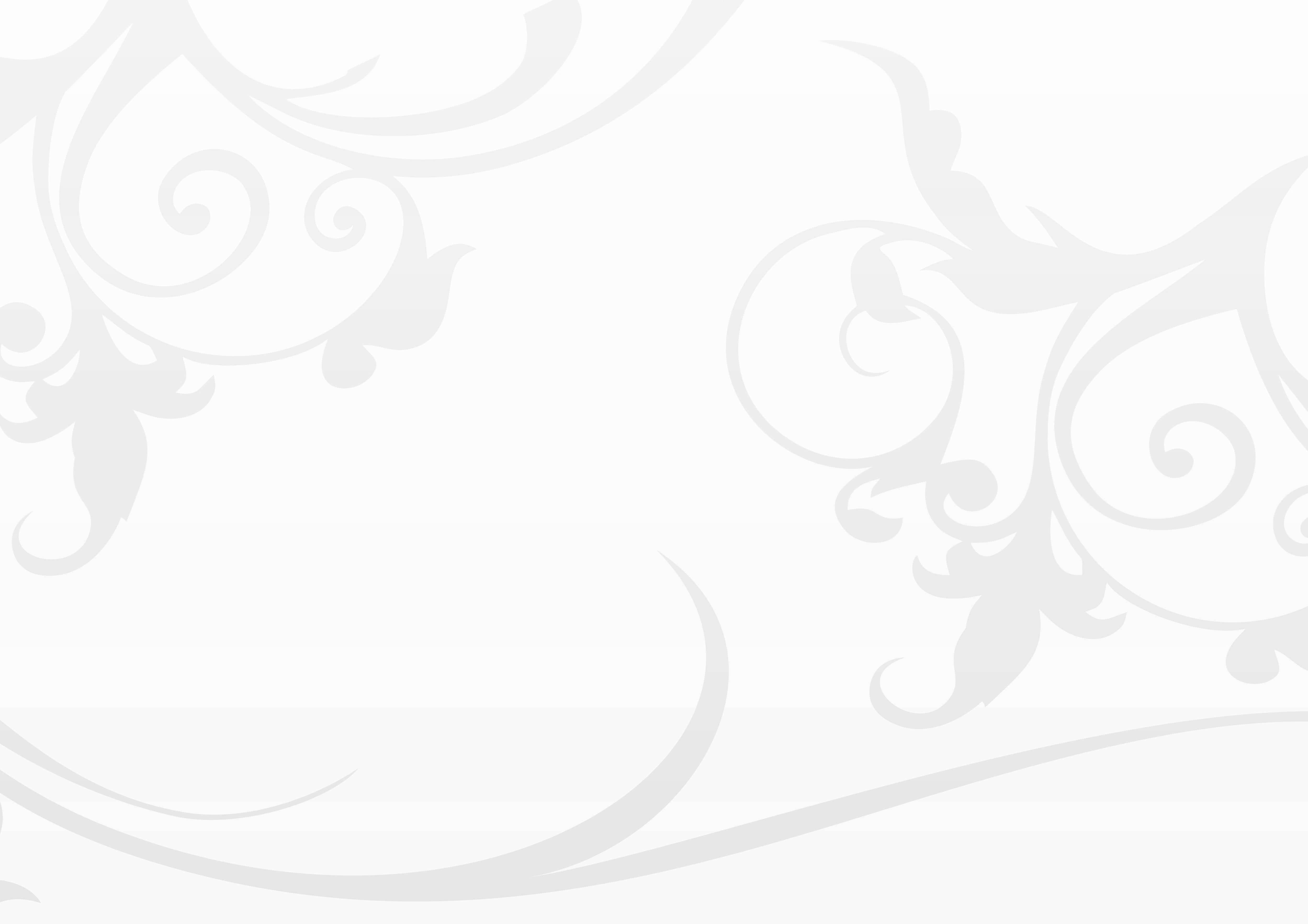 白地に花柄デザイン 壁紙
