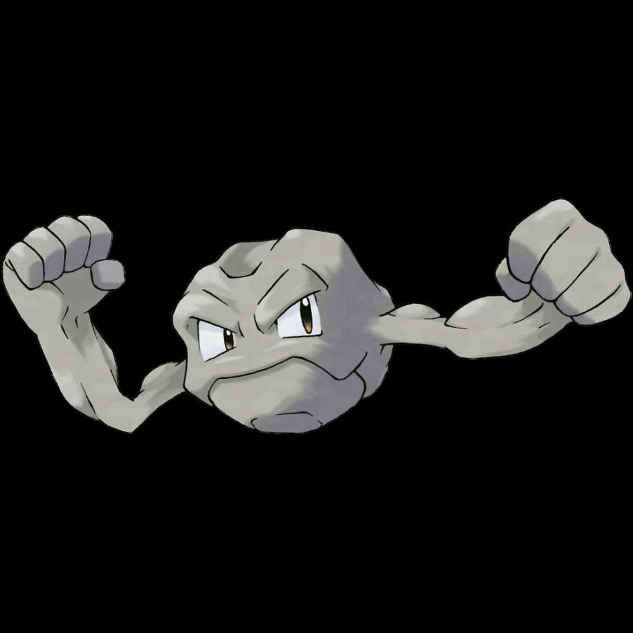 白背景のポケモン・イシツブテ 壁紙