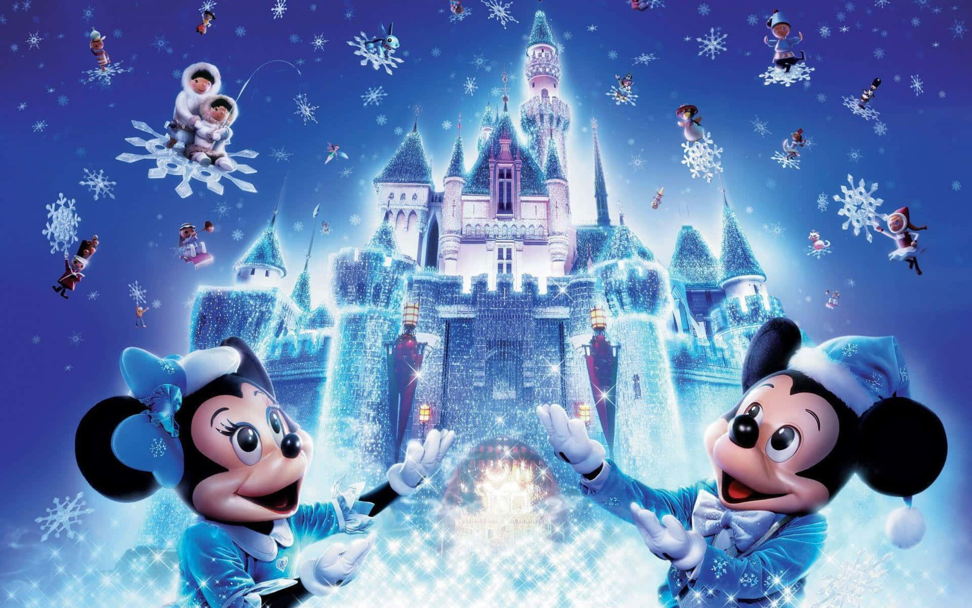 白雪姫と過ごす、ディズニークリスマスの楽しい思い出 壁紙