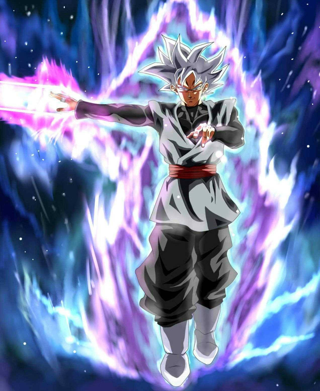 白髪のブラック悟空のスマホ壁紙 壁紙