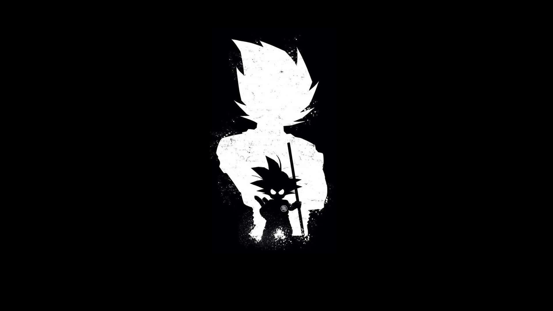白黒アニメPFP 悟空 壁紙
