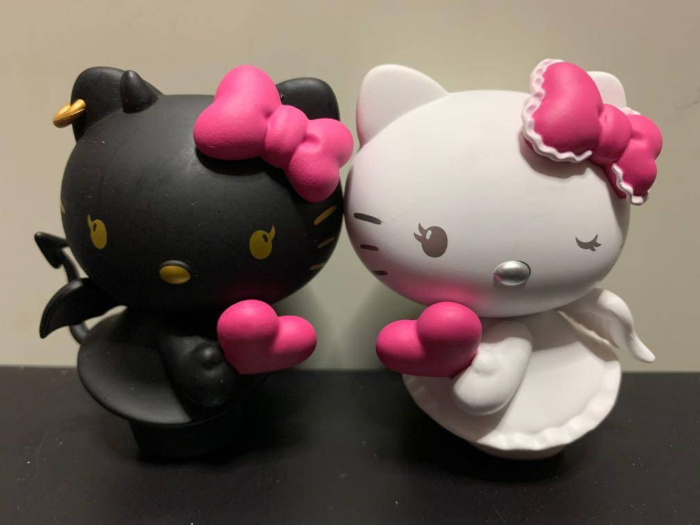 白黒ハローキティのハロウィン 壁紙