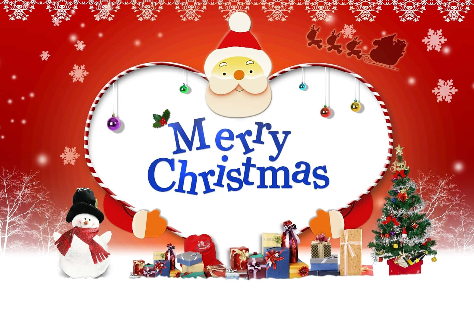 皆様に楽しいクリスマスを！ 壁紙