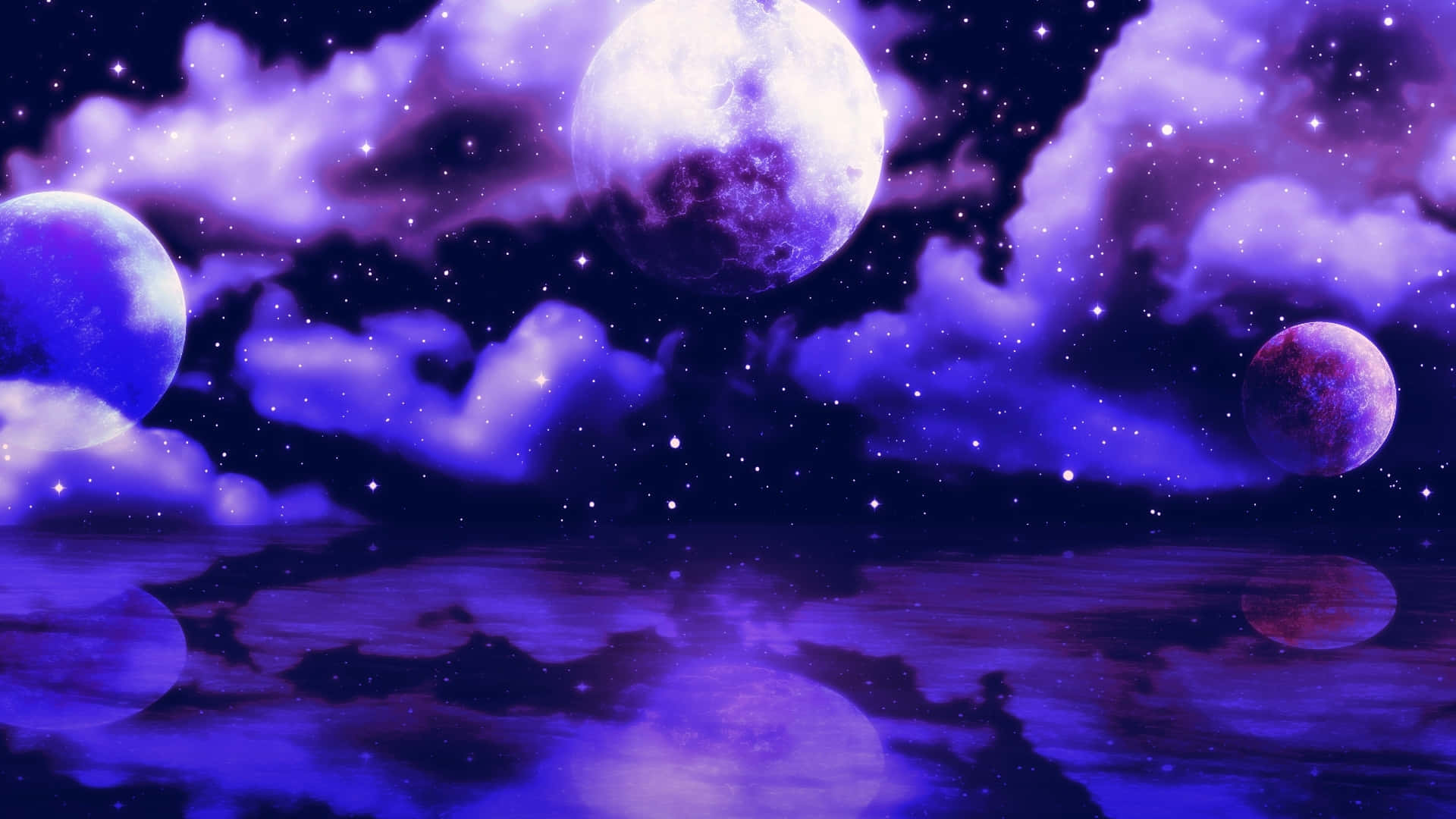 真夜中の夜空を舞い上がれ 壁紙