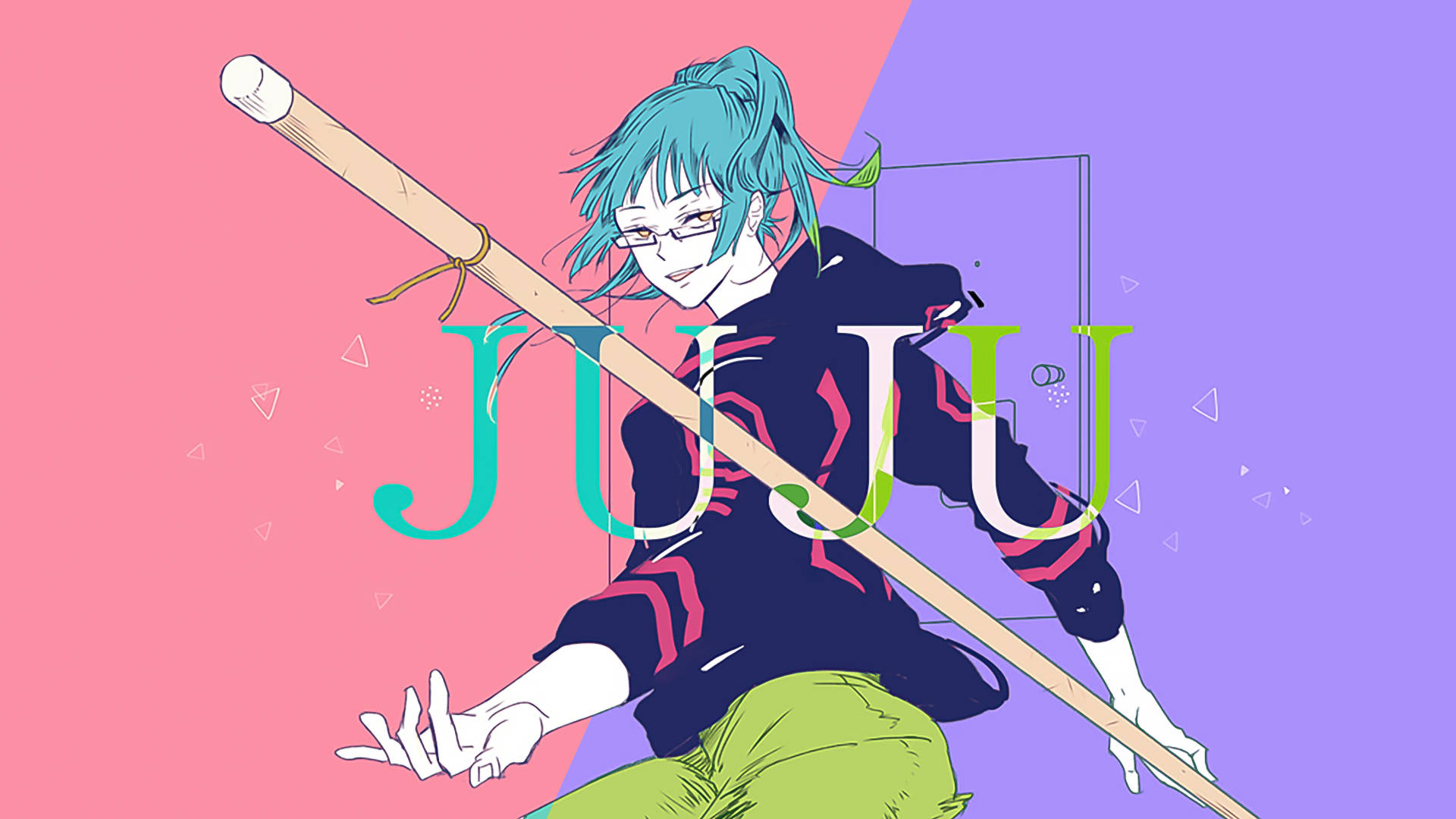 真希・禅院のデジタルイラスト「呪術廻戦」デスクトップ壁紙 壁紙