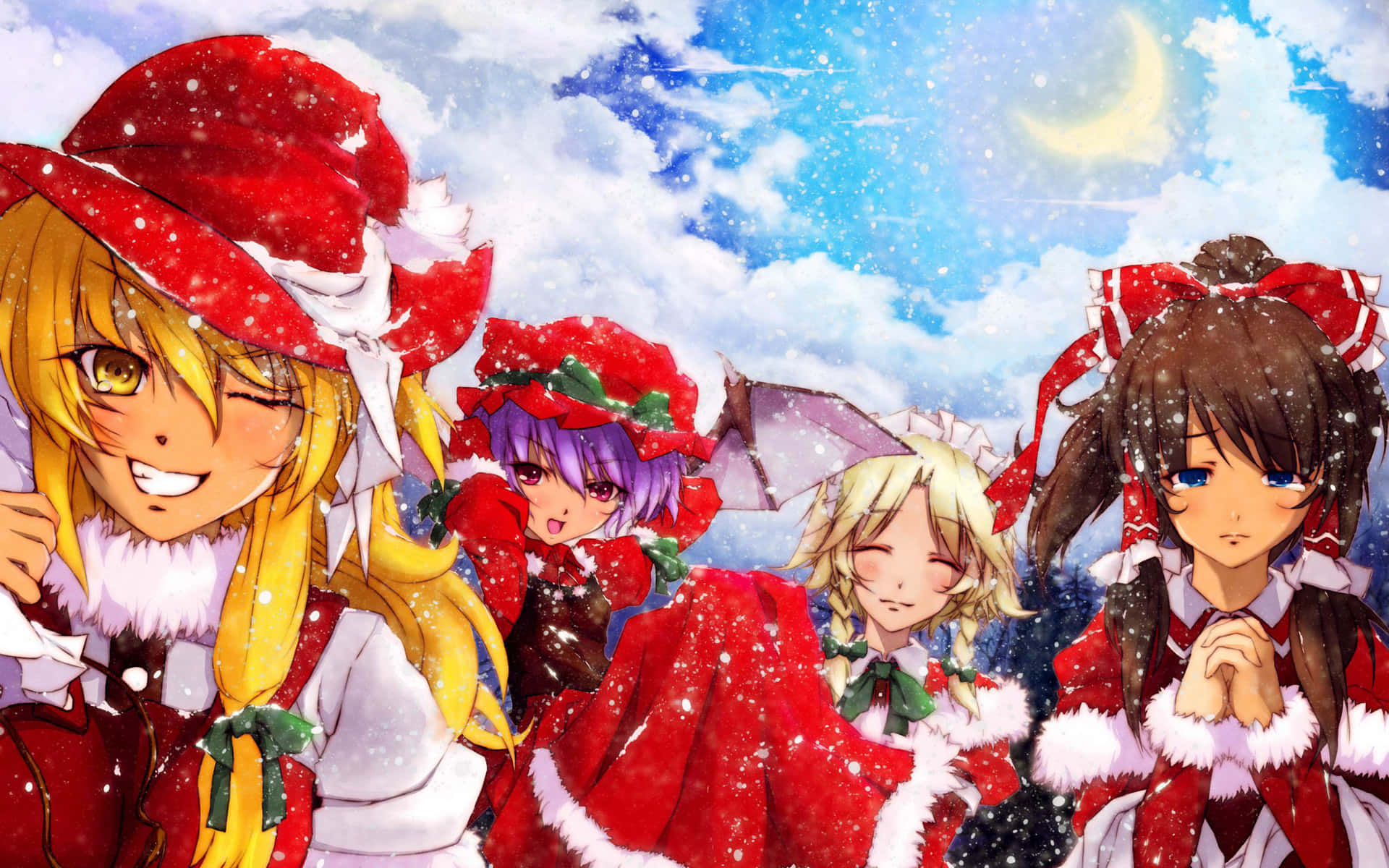 祝祭気分満載！アニメ風クリスマスの壁紙でホリデーを楽しもう！ 壁紙