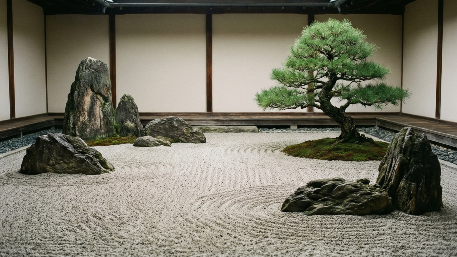 禅の庭の平和 壁紙