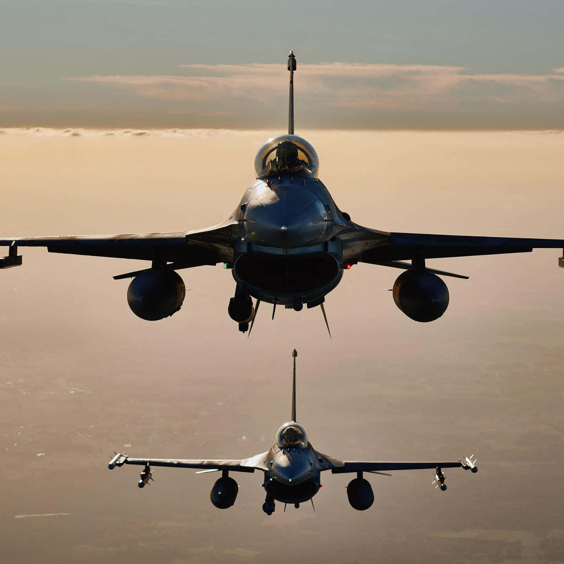 空を舞う最高級ジャンボジェット機 壁紙