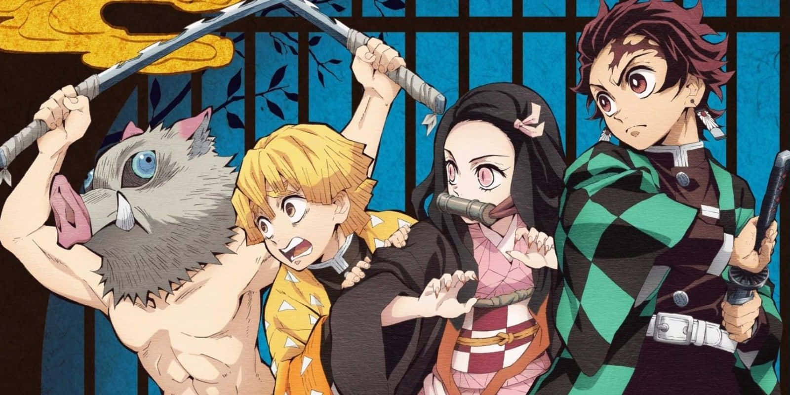 竈門炭治郎の立ち上がる姿！ 壁紙
