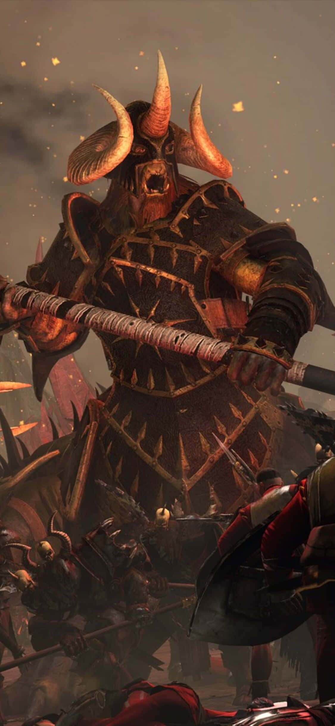 立ち上がり、iPhone X で Total War Warhammer のキャンペーンに力を合わせよう 壁紙