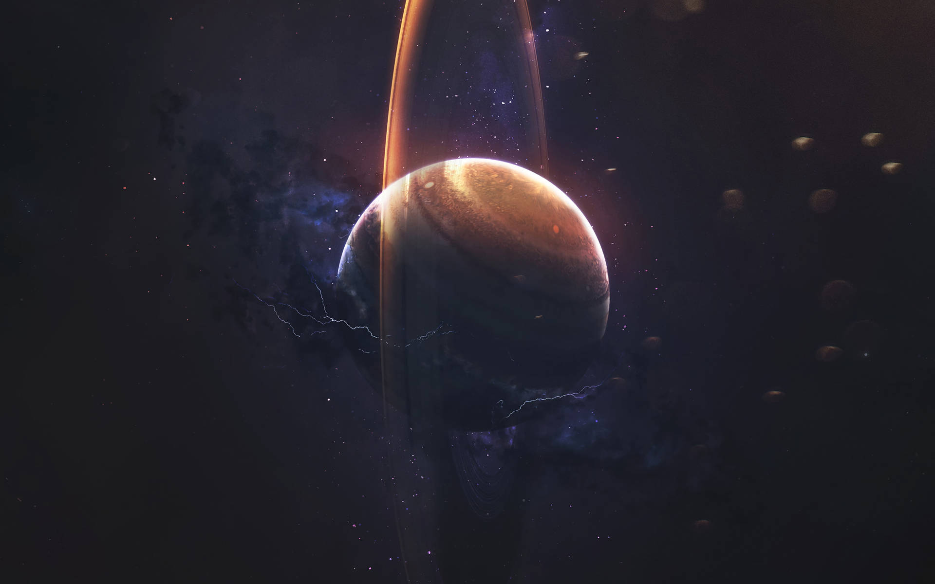立つ土星 4K