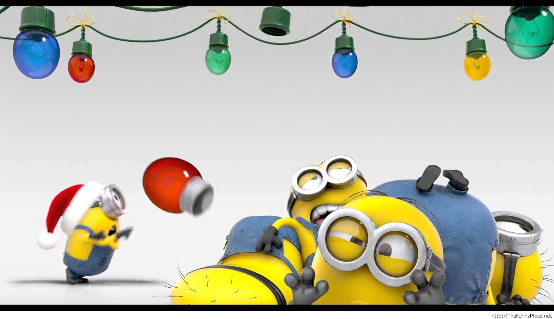 笑えるサンタとトナカイのクリスマスイブ 壁紙