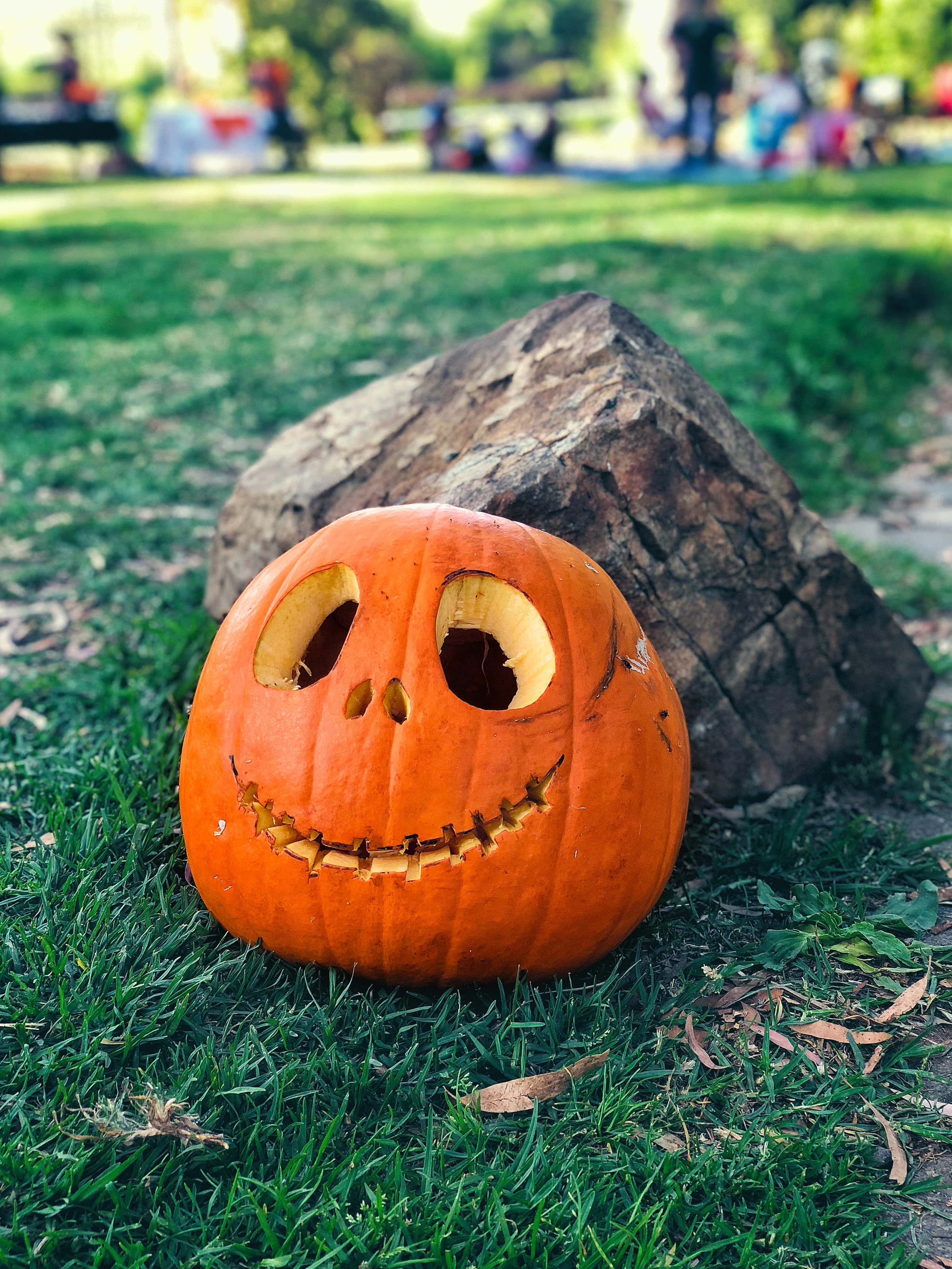 笑顔のジャック・オー・ランタン 高解像度ハロウィン背景 壁紙
