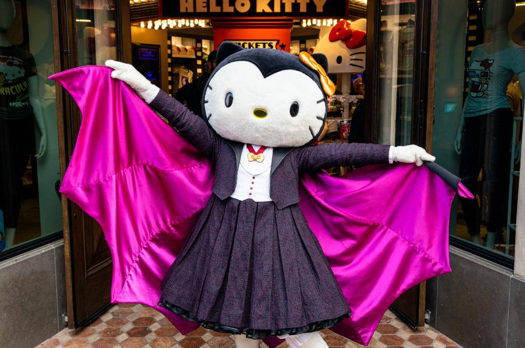 等身大バットハローキティ ハロウィン 壁紙