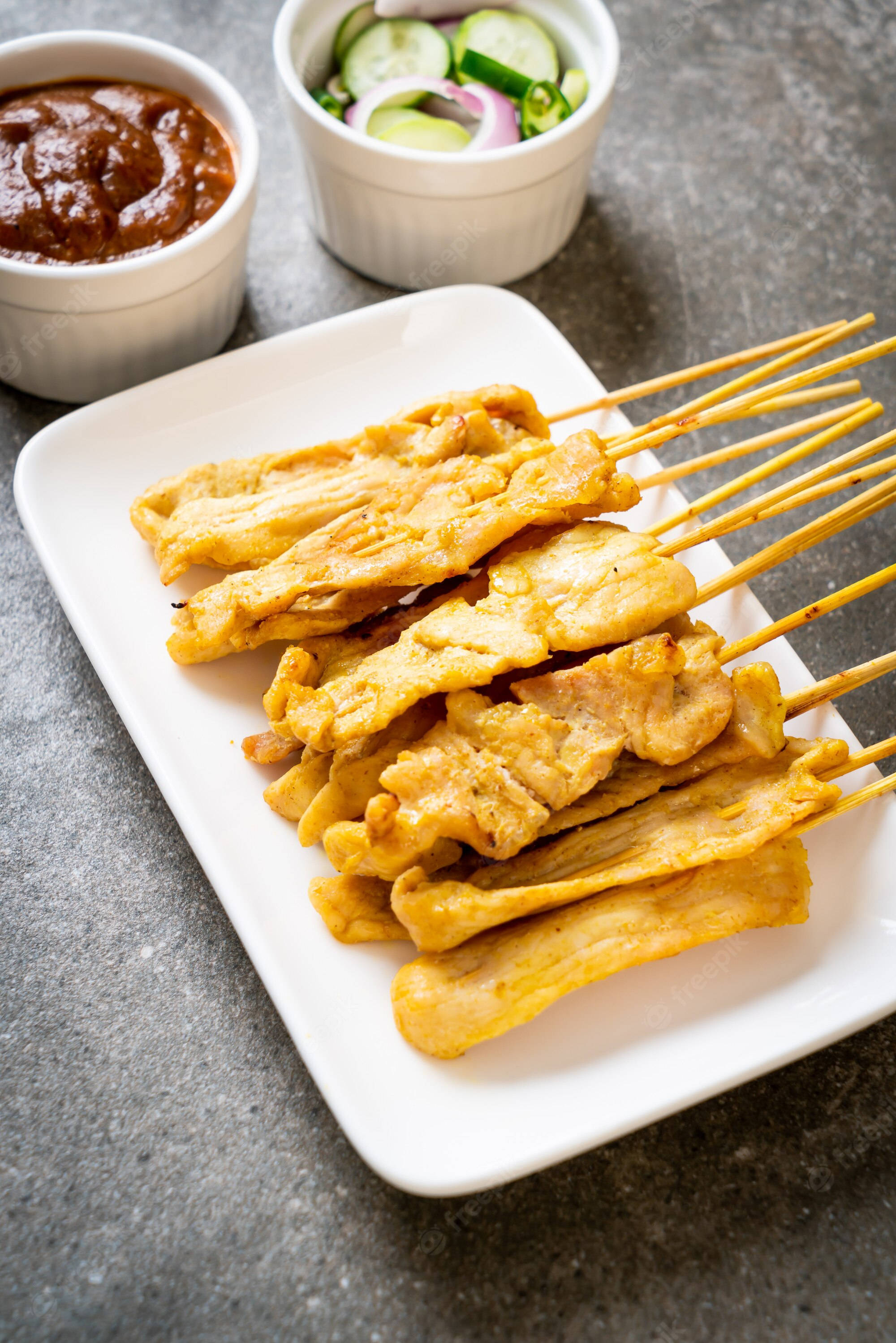 絶品チキンサテ - 東南アジアの味 壁紙