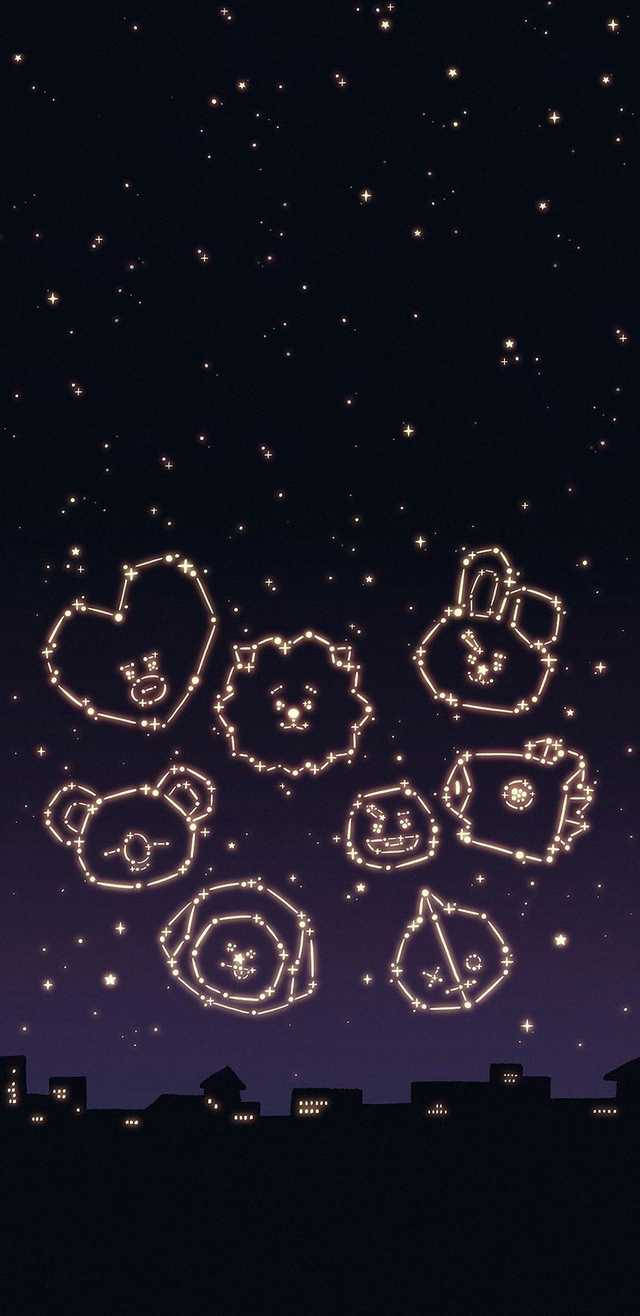 美しいBTS BT21 星座 壁紙