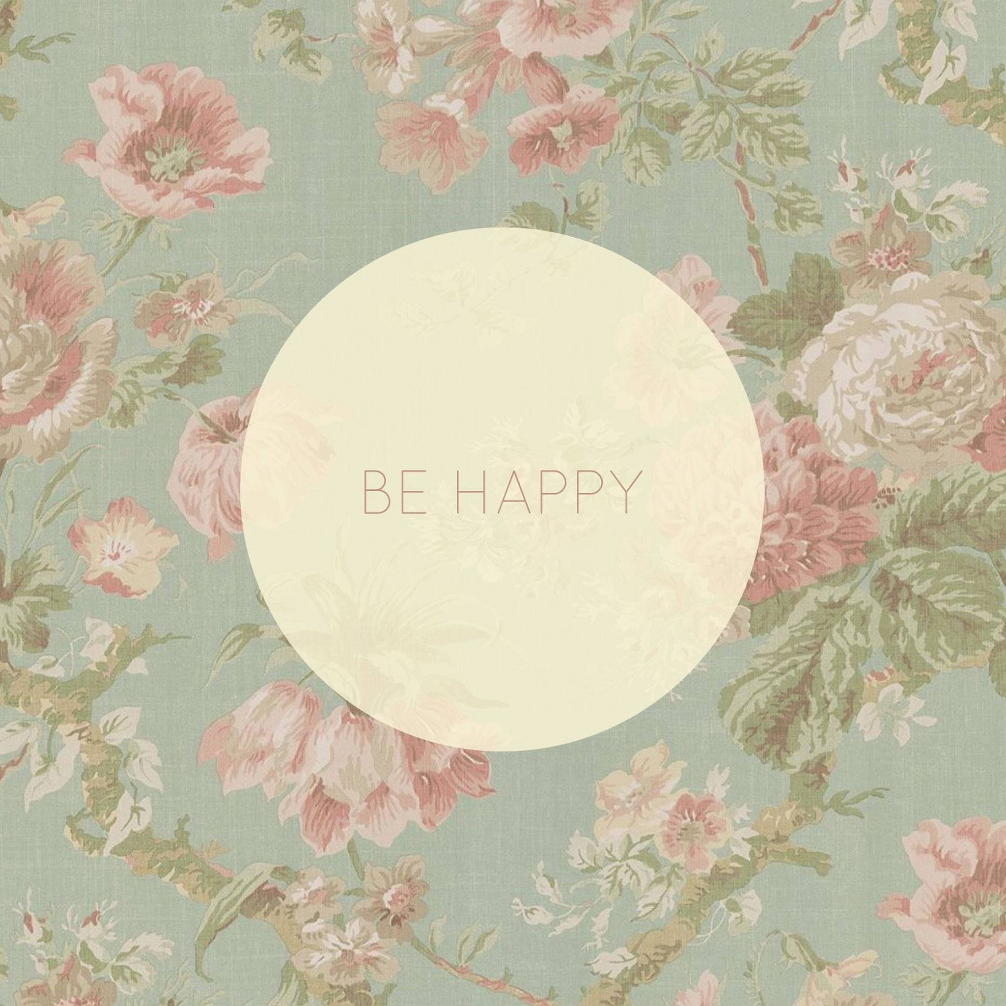 美しいiPad Be Happy 壁紙